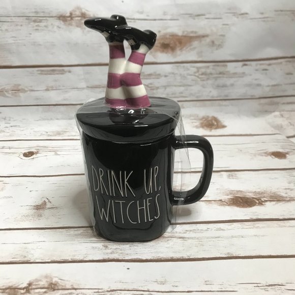 Rae Dunn Other - Rae Dunn DRINK UP WITCHES Mug with Witch Legs Topper